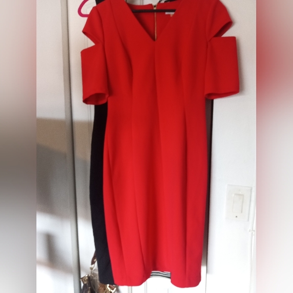 Calvin Klein elegant Red Women's Dress - Picture 1 of 7